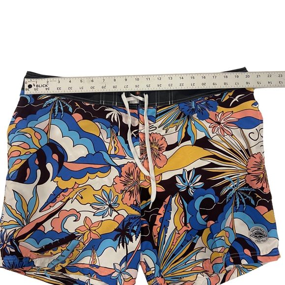 Panama Jack | Men’s Floral Hawaiian Swim Trunks w/Pockets, Board Shorts, Size 40 - Picture 6 of 8